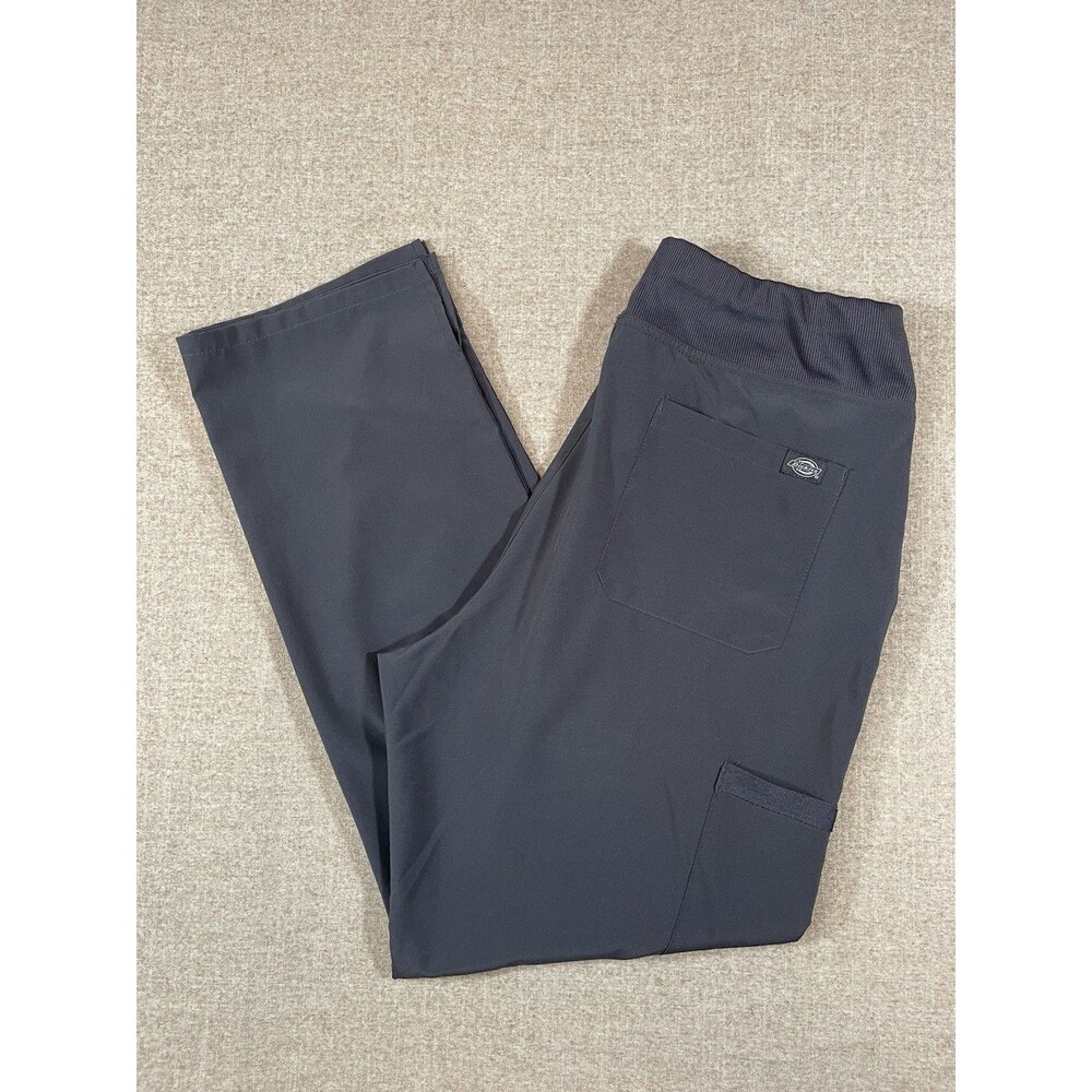Dickies Work Pants Womens Size L Large Gray Utility Stretch Workwear Pocket